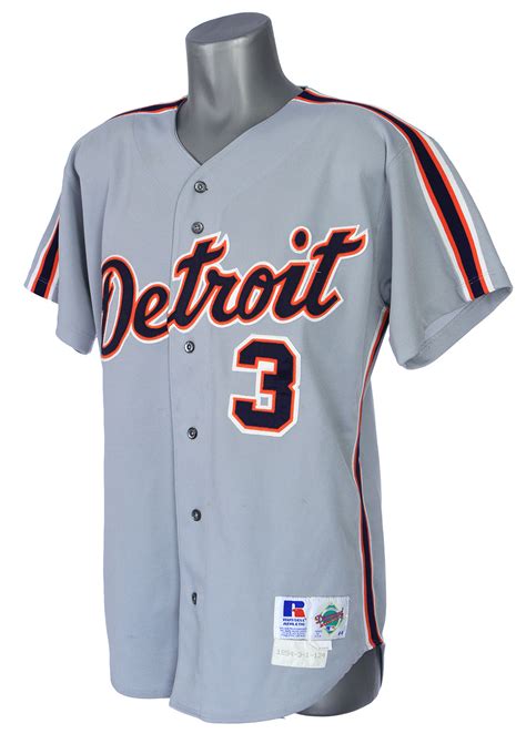 Lot Detail - 1994 Alan Trammell Detroit Tigers Game Worn Road Jersey ...