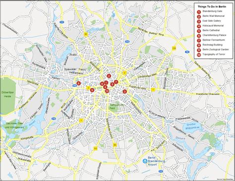 Map Of Berlin Area Germany