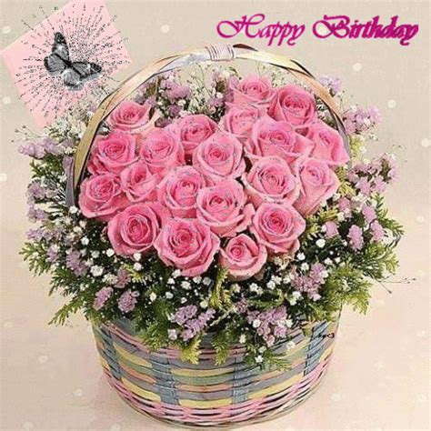 picmix.com happy birthday gifs | happy birthday on Pinterest | Gifs, Happy… Basket Flower ...
