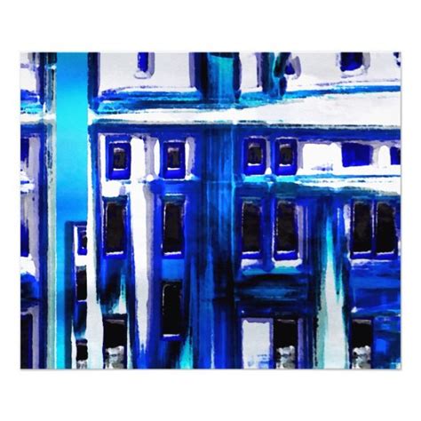 Blue Buildings Photo Print | Zazzle.com | Blue building, Stretched canvas prints, Canvas prints