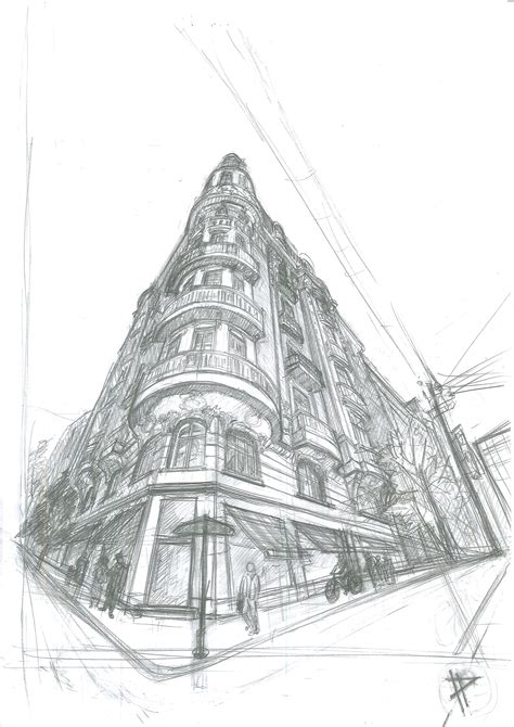 Sketch in three point perspective by ivan-petkov on DeviantArt