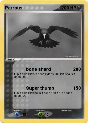 Pokémon Parroter - bone shard - My Pokemon Card