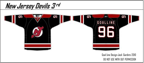 Goal Line Design: New Jersey Devils Alternate Jersey