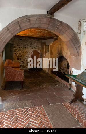 Interior Of Lindisfarne Castle Holy Island Northumberland UK Europe Stock Photo - Alamy