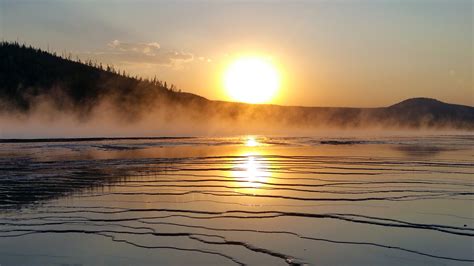 Sunrise over the lake and water image - Free stock photo - Public ...