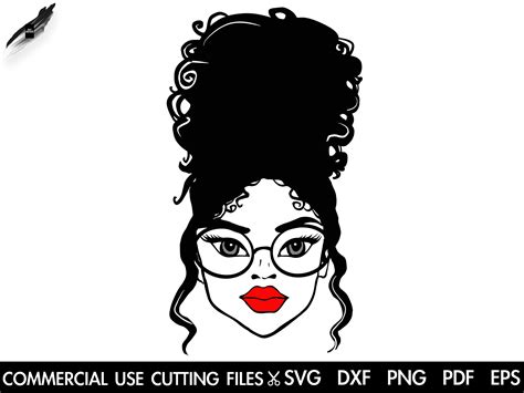 Girl With Eyeglasses SVG Woman Face Svg Cute Face Svg - Etsy Canada