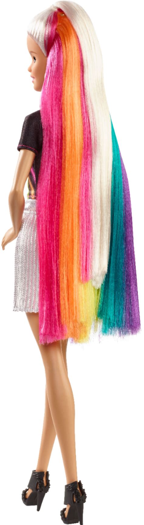 Best Buy: Barbie Rainbow Sparkle Hair Doll FXN95