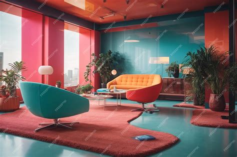 Premium AI Image | Modern office interior design 3d rendering concept
