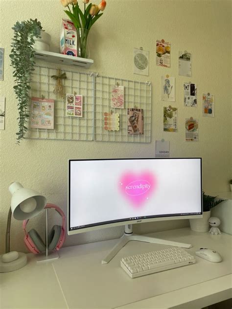 Danish Pastel Desk Setup - Inspiring Aesthetic for Your PC Room