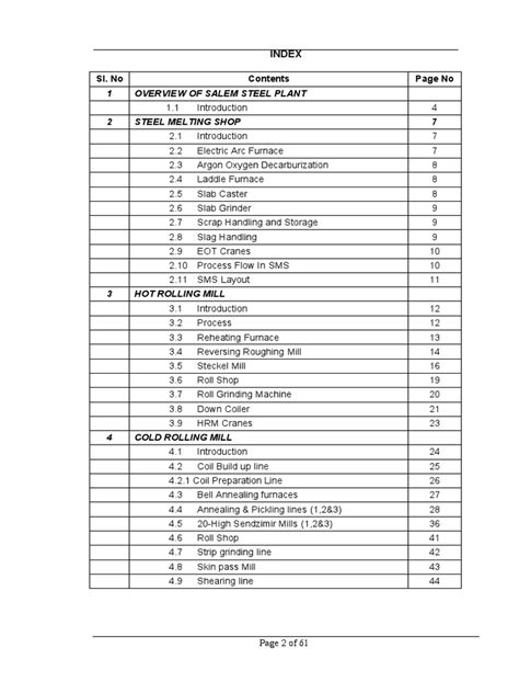 Salem Steel Plant Report | PDF | Secondary Sector Of The Economy ...