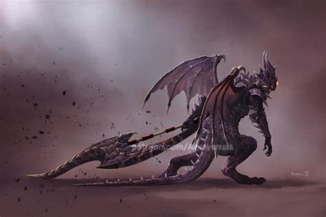 Rebirth - Creepy Fatalis armor digital painting, by Amayensis ...