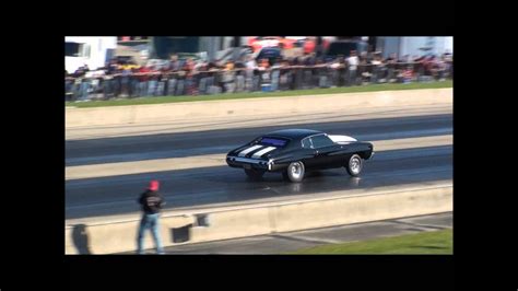 Black Chevelle Wheelies at a Wheelie Competition - YouTube