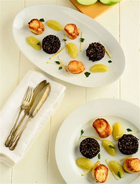 Saute Scallops And Black Pudding - Cockles n' mussels