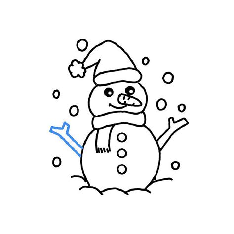 25 Easy Snowman Drawing Ideas - How to Draw a Snowman