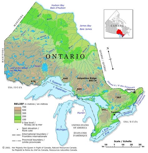 Map of Canada Regional City in the Wolrd: Ontario Map Regional ...