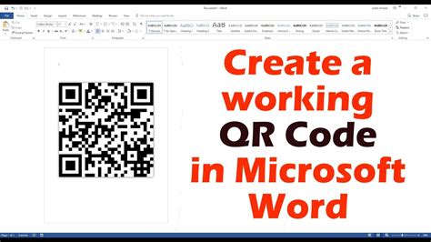 How to create QR Code in Microsoft Word, Excel, & PowerPoint | Training in Business