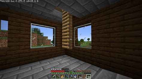 Ladders can be placed on open trapdoors : DetailCraft | Minecraft house tutorials, Awesome ...