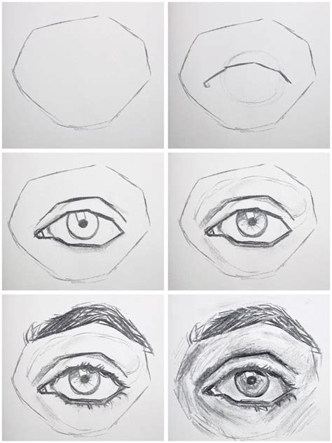 How To Draw Eyes With Charcoal - Step By Step Tutorial