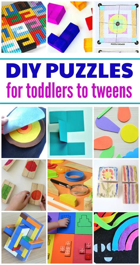 35+ Make Your Own Puzzles for Kids: Ideas for all Ages