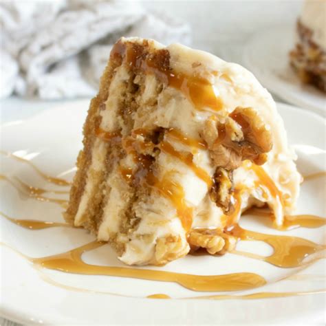 Apple Torte with Maple Walnut Cream Cheese Filling - Frugal Mom Eh!