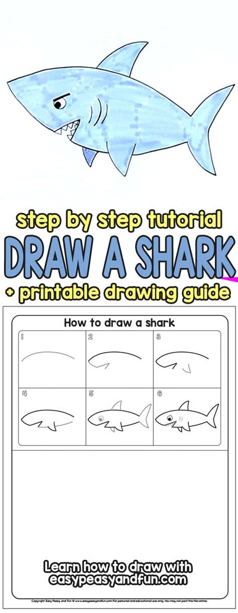 How to Draw a Shark - Easy Peasy and Fun