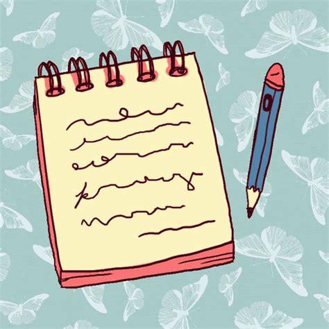 Writing Notepad GIF - Writing Notepad Pencil - Discover & Share GIFs