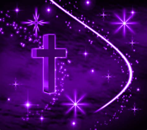 Purple Cross With Stars Background 1800x1600 Background Image ...