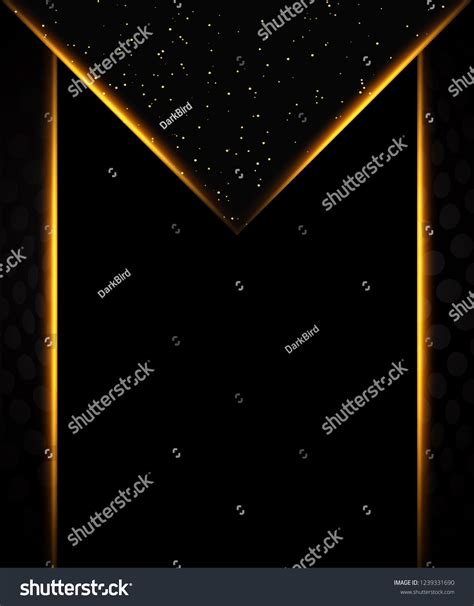 Luxury Black Gold Background Design Presentation Stock Vector (Royalty ...