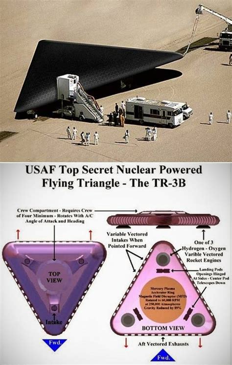 USAF Top Secret Nuclear Powered Flying Triangle - The TR-3B Crew Compartment Requires Crew One ...