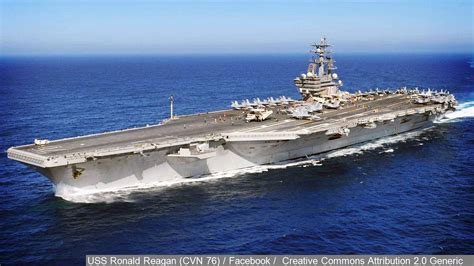 Nuclear-powered carrier USS Ronald Reagan arrives in Japan