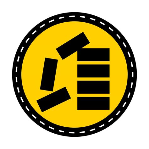 PPE Icon.Stack Correctly Symbol Sign On black Background On black Background 3784209 Vector Art ...