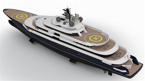 3D Ursula Superyacht Night Scene - TurboSquid 2188888