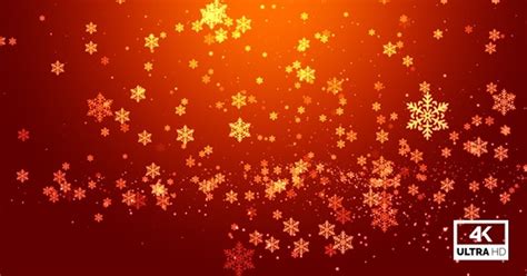 Christmas Red Snowflakes Background V3, Stock Video - Envato Elements