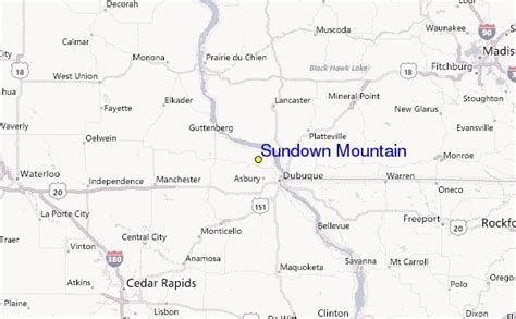 Sundown Mountain Ski Resort Guide, Location Map & Sundown Mountain ski holiday accommodation