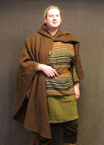 Anglo Saxon Men's Costume-example 03-Modern Film costume Designer's design for male Anglo Saxon ...