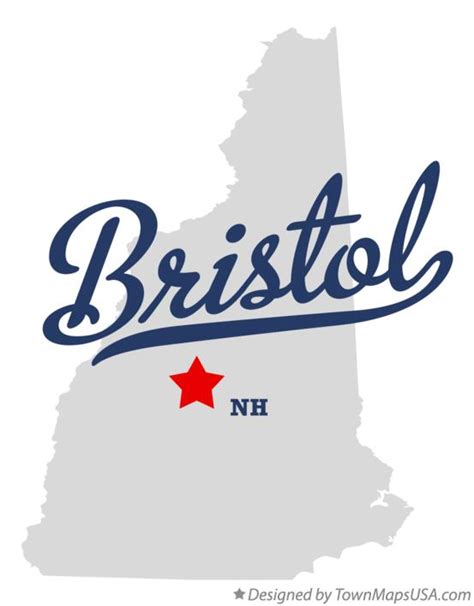 Map of Bristol, NH, New Hampshire