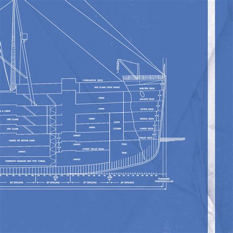 Rms Titanic Deck Plans Titanic Blueprints Poster Etsy Canada | Hot Sex Picture