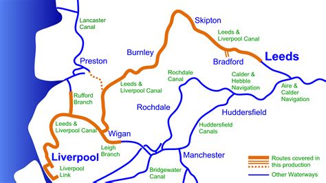 Leeds & Liverpool Canal Cruising Map for Download – Waterway Routes