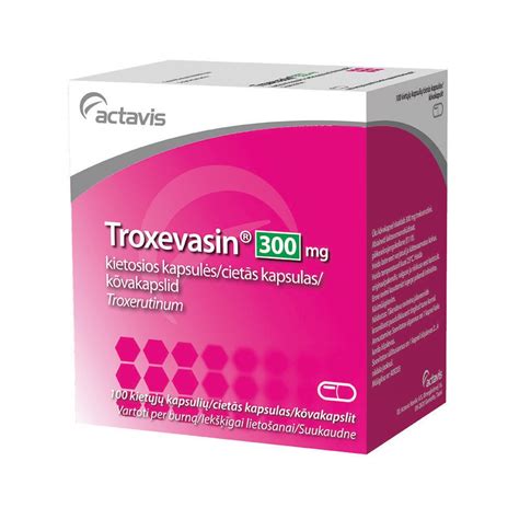 TROXEVASIN 300mg kapsulas N100 | BENU.LV – e-A ...