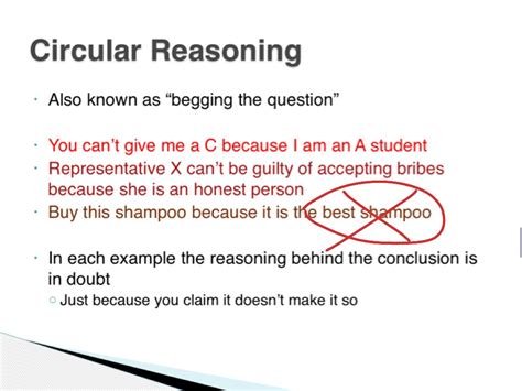 Introduction to Argument - Fallacies (Hasty Generalization & Circular ...