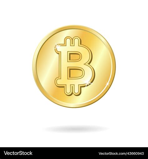 Bitcoin currency sign Royalty Free Vector Image