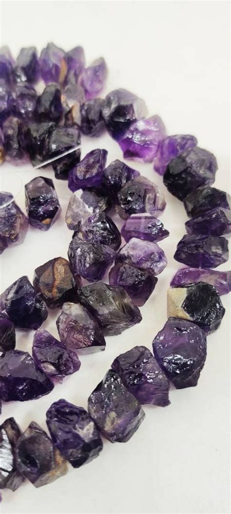 Large Drilled Amethyst Crystal Raw/Deep Blue Amethyst | Etsy