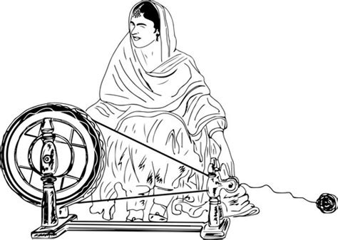 Discover 75+ gandhi charkha sketch best - seven.edu.vn