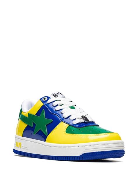 A BATHING APE® Bape Sta #1 "Blue/Yellow" Sneakers - Farfetch