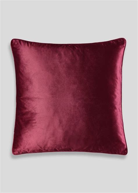 Large Velvet Cushion (58cm x 58cm) – Burgundy | Velvet cushions, Cushions, Burgundy