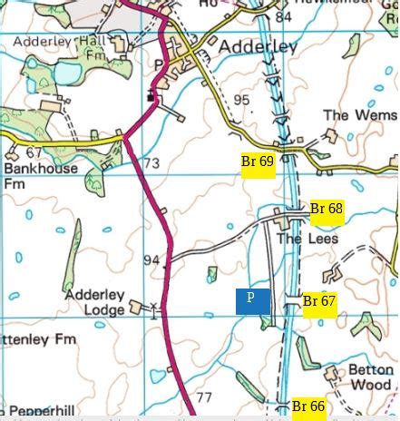 √ Shropshire Union Canal Locks Map