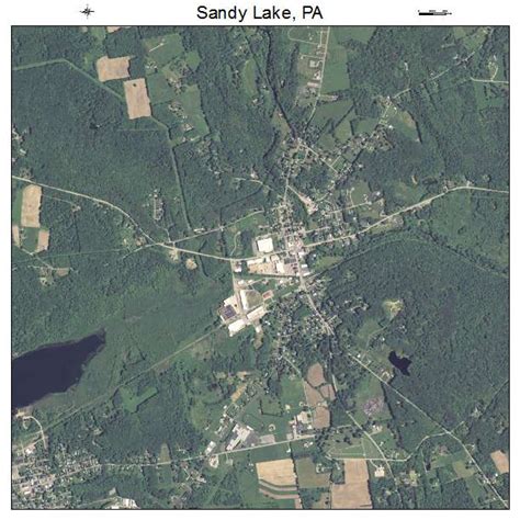 Aerial Photography Map of Sandy Lake, PA Pennsylvania