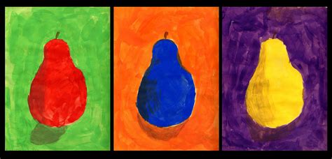 Complimentary Colors | Contrast art, Colorful art projects, Pear art