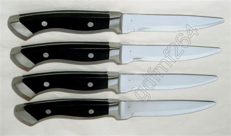 Longhorn Steakhouse Steak Knives 4 Knife Set BBQ Kitchen Dining Chop ...
