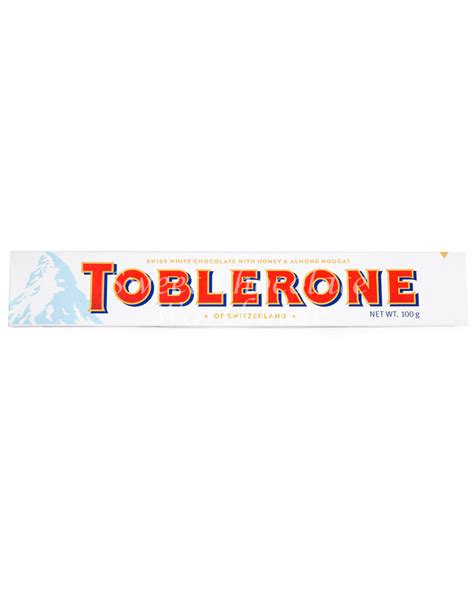 Toblerone White Chocolate 100g | Sweet Chocolate Warehouse